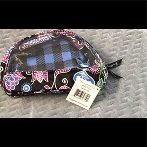 NWT Vera Bradley clear cosmetic duo